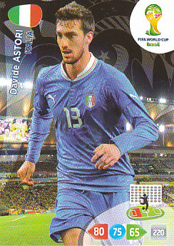 Davide Astori Italy Panini 2014 World Cup #212